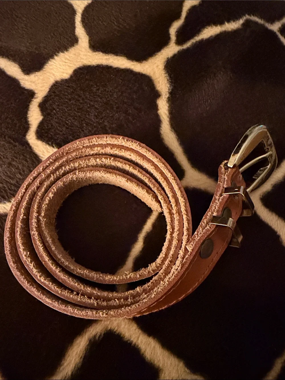 Vintage 80’s Brown Leather Belt